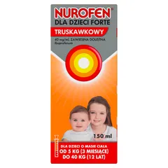 NUROFEN DLA DZIECI FORTE Zawiesina doustna o smaku...