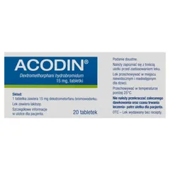 Acodin tabl. 0,015 g 20 tabl.