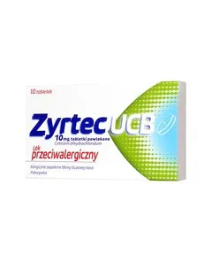 Zyrtec UCB 10 mg - 10 tabl.