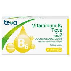 TEVA VITAMINUM B6 50 mg - 50 tabl.