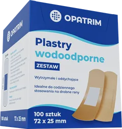 Plastry-zestaw wodoodporne - 100 szt.