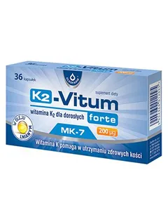 K2-VITUM FORTE 200 μg Witamina K2 w oleju lnianym...
