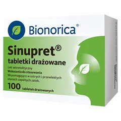 Sinupret tabl.draż. - 100 draż. (4 blist. po 25...