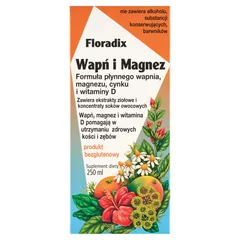 Floradix Wapń i magnez w płynnej formule - 250 ml
