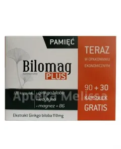 BILOMAG PLUS - 90 kaps. + 30 kaps. GRATIS!