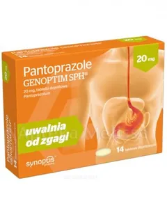 PANTOPRAZOLE GENOPTIM SPH 20MG*14 TABL