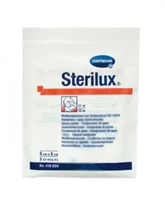 HARTMANN STERILUX Kompresy jałowe 17-nitkowe,...