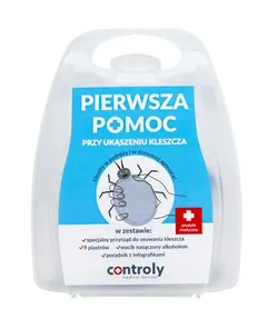 PIERWSZA POMOC Przy ukąszeniu kleszcza - 1 zest.