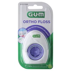 SUNSTAR GUM ORTHO Ortodontyczna nić dentystyczna -...