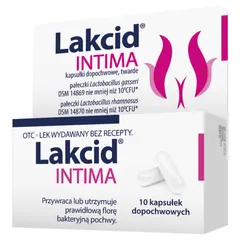 LAKCID INTIMA Kapsułki dopochwowe, twarde - 10...