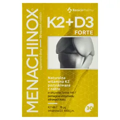 Menachinox K2 75 µg + D3 4000 j.m. - 30 kaps.