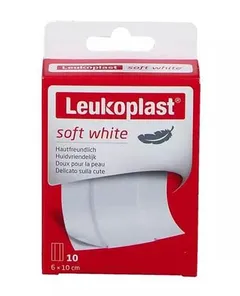Leukoplast Soft White Plastry 6 x 10 cm - 10 szt 