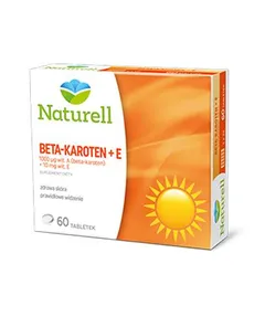NATURELL Beta-karoten + E - 60 tabl.