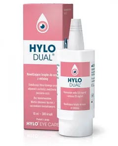HYLO-DUAL Nawilżające krople do oczu z ektoiną -...