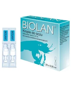 Biolan 0,15 krople do oczu - 20 minimsów