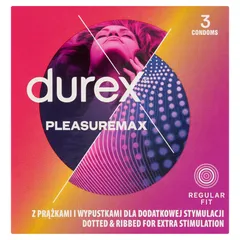 DUREX PLEASUREMAX Prezerwatywy prążkowane z...