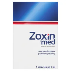 ZOXIN-MED Przeciwłupieżowy szampon leczniczy - 6...