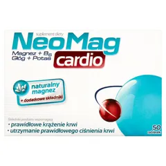NEOMAG CARDIO Magnez+B6+Głóg+Potas - 50 tabl.