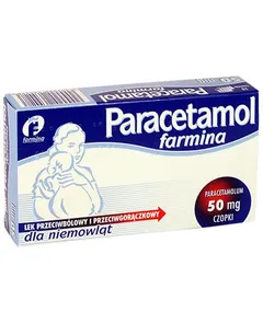 Paracetamol farmina 50 mg czopki dla niemowląt -...
