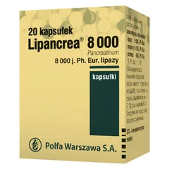 LIPANCREA 8000 - 20 kaps.
