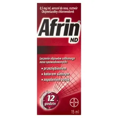 AFRIN ND Areozol do nosa 0,5 mg/ml - 15 ml 
