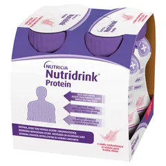 NUTRIDRINK PROTEIN O smaku truskawkowym - 4 x 125...