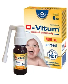 D-VITUM Witamina D dla niemowląt aerozol - 6 ml