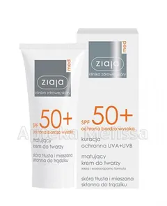 ZIAJA MED SPF50+ Matujący krem do twarzy - 50 ml