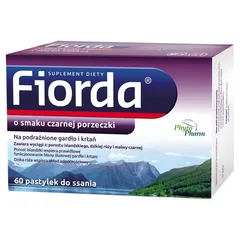 FIORDA O smaku czarnej porzeczki - 60 past.