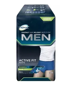 TENA MEN ACTIVE  FIT PANTS PLUS Majtki chłonne L -...