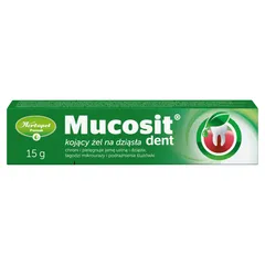 MUCOSIT DENT Kojący żel na dziąsła - 15 g