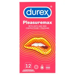 DUREX PLEASUREMAX Prezerwatywy prążkowane z...