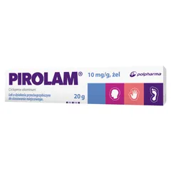 PIROLAM 1% Żel na grzybicę skóry - 20 g