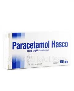 PARACETAMOL HASCO Czopki doodbytnicze 80 mg - 10...