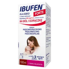 IBUFEN FORTE Zawiesina o smaku malinowym dla...