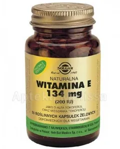 SOLGAR 66 Witamina E naturalna 134mg