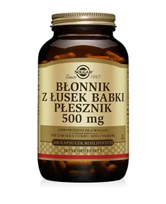 SOLGAR BŁONNIK Z ŁUSEK BABKI PŁESZNIK 500 mg - 200...
