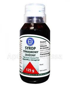 SIRUPUS THYMI COMPOSITUS Syrop tymiankowy złożony...