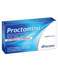 PROCTOMINA - 10 czopków