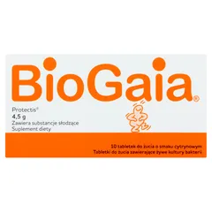 BIOGAIA PROTECTIS Probiotyczne tabletki do żucia o...