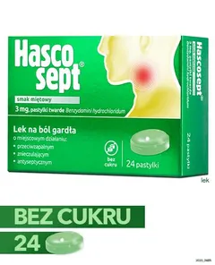 Hascosept smak miętowy - 24 past.
