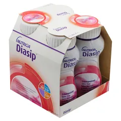 Nutricia Diasip o smaku truskawkowym, 4 x 200 ml
