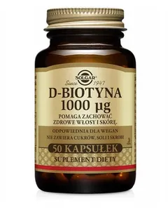 SOLGAR D-Biotyna 1000 ug - 50 kaps. 