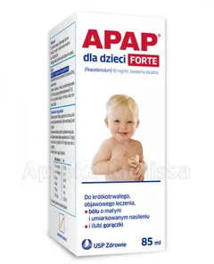 APAP DLA DZIECI FORTE 40mg/ml - 85 ml