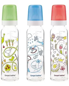 CANPOL Szklana butelka z nadrukiem 42/201 240 ml -...