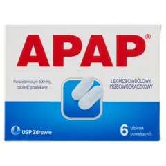 Apap tabl.powl. 0,5 g 6 tabl. (blist.)