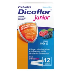 DICOFLOR JUNIOR O smaku owoców leśnych - 12 sasz.
