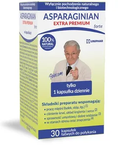 Asparaginian Extra Premium forte - 30 kaps.