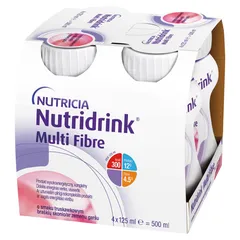 NUTRIDRINK MULTI FIBRE O smaku truskawkowym - 4 x...