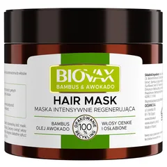 BIOVAX BAMBUS & OLEJ AVOCADO Maska intensywnie...